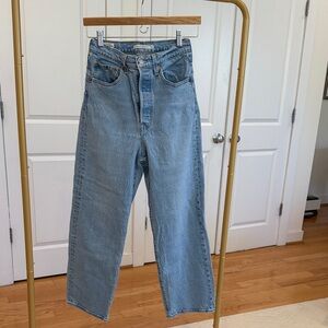 Levi's Light Blue Straight Leg Jeans
